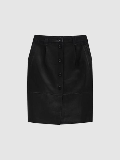Zaire Skirt - Black Leather