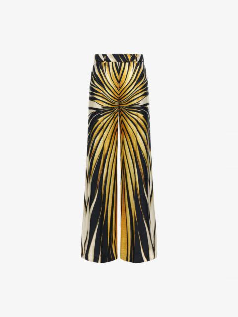 Ray of Gold Print Palazzo Pants