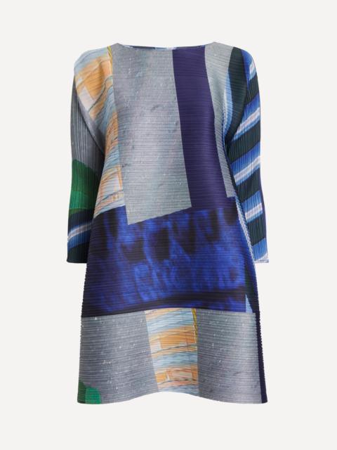CITY COLLAGE Pleated Tunic Dress