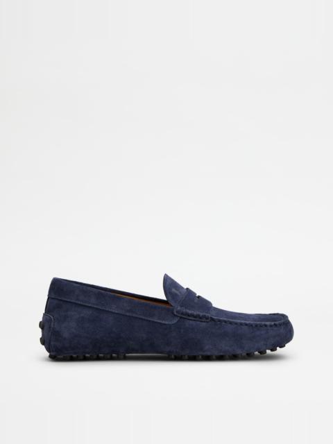 GOMMINO DRIVING SHOES IN SUEDE - BLUE
