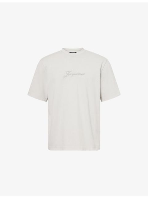 Pigmento Log-Embroidered Cotton T-Shirt