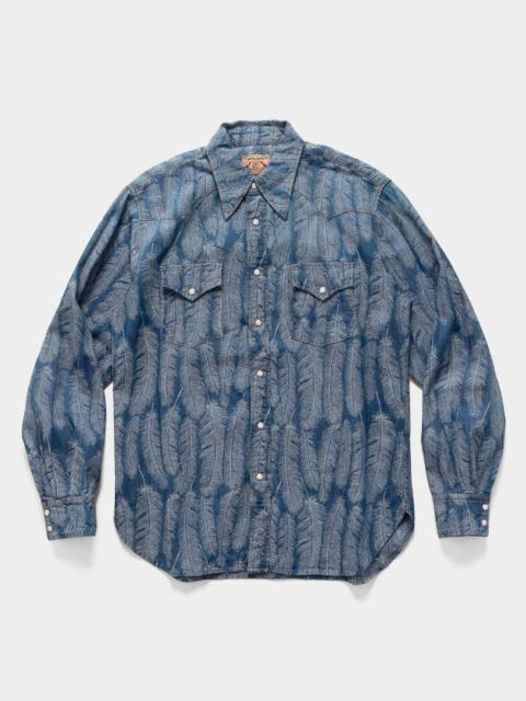 5oz MAGPIE Denim HUSKY Western Shirt Light
