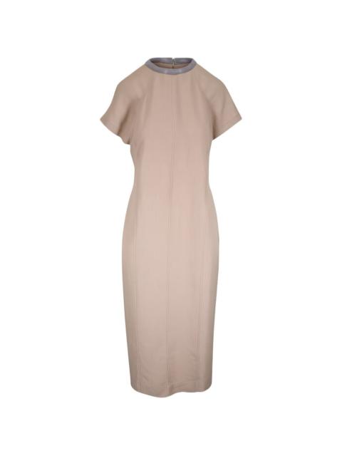 panelled midi dress