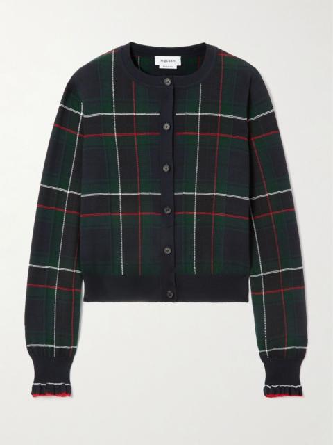 Checked wool cardigan Multi