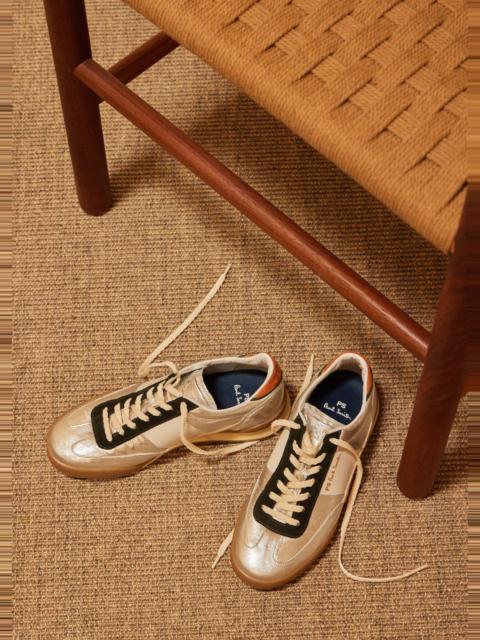 Women's Leather Silver 'Dover' Retro Gum Trainers