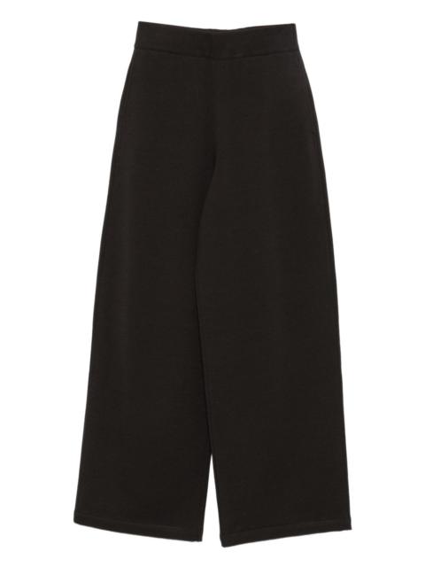 high-waisted wide-leg trousers