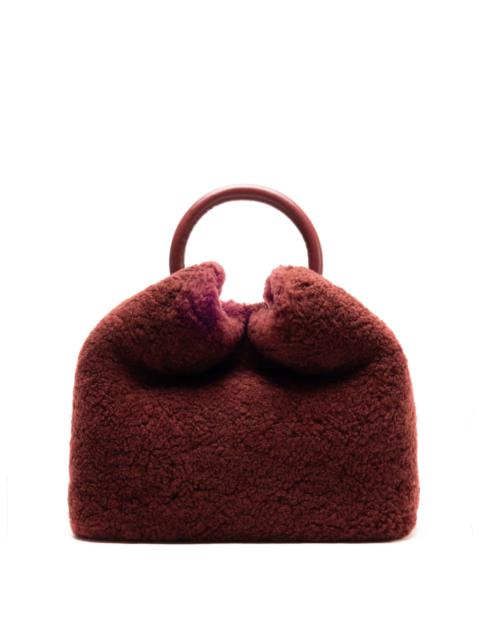 Baozi Shearling Teddy Burgundy