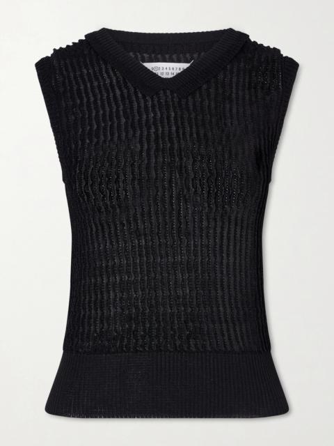 Ribbed-knit Tank
