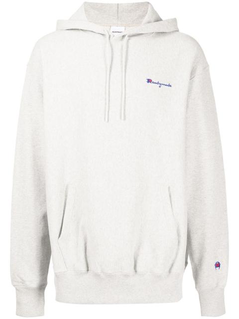 embroidered logo long-sleeve hoodie