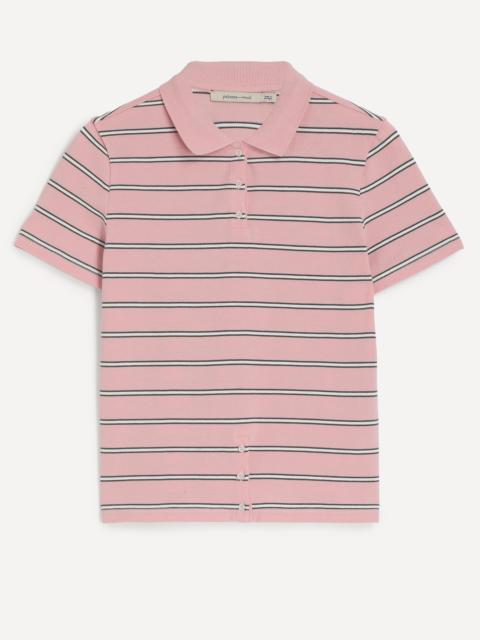 Julieta Pink Striped Polo