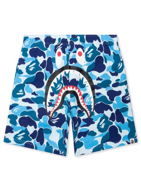 ABC CAMO SHARK SWEAT SHORTS - BLUE