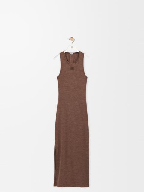 Anagram tank dress in stretch wool