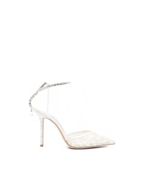 Saeda jewelled strap pumps