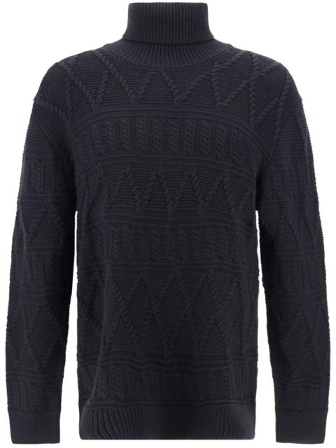 cable-knit jumper
