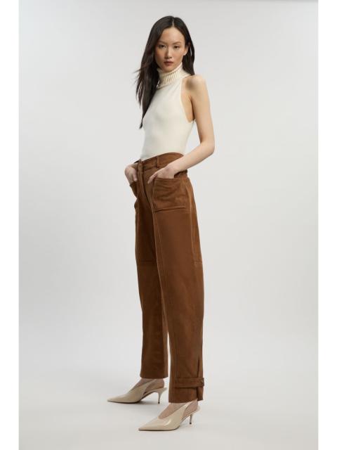 Suede Utility Trousers