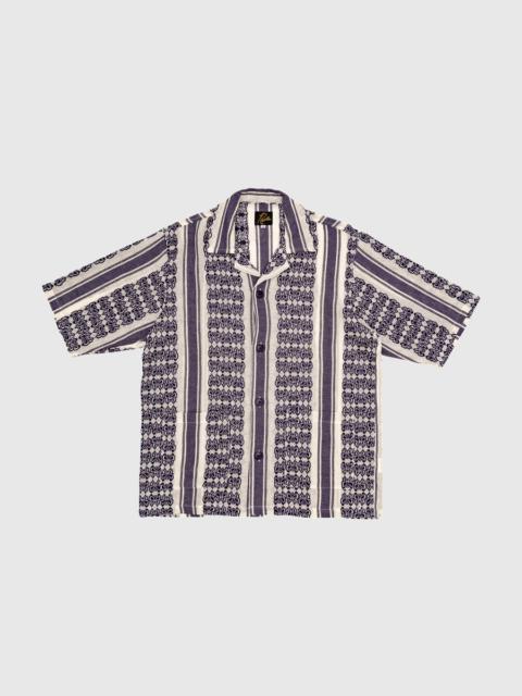 n*m様 NEEDLES Papillon Stripe Dobby Caban NEEDLES PAPILLON STRIPE DOBBY JAQUARD CABANA SHIRT | REVERSIBLE