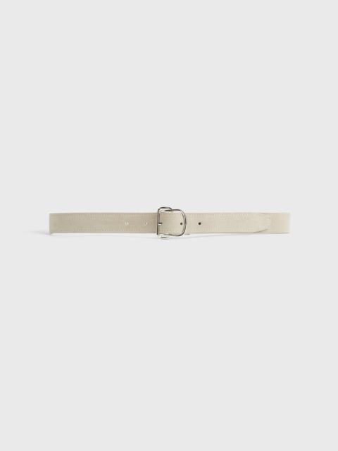 Swirl suede belt pearl