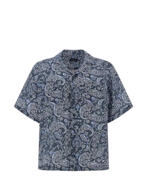 paisley-print shirt