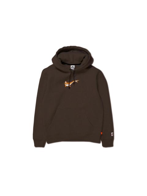 Nike SB Orange Label x Oski Fleece Skate Hoodie Baroque Brown
