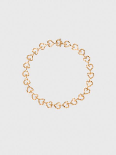 Gold-plated heart necklace