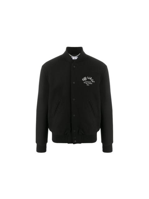 OFF-WHITE Arrows Varsity Jacket Black/White