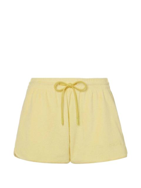 towelling drawstring shorts