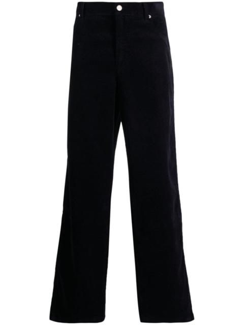 corduroy straight-leg trousers