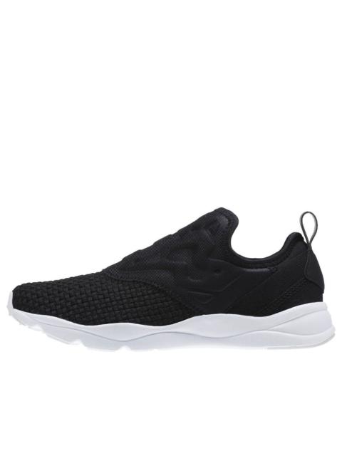 (WMNS) Reebok Furylite Slip On Woven 'Black' CM9809