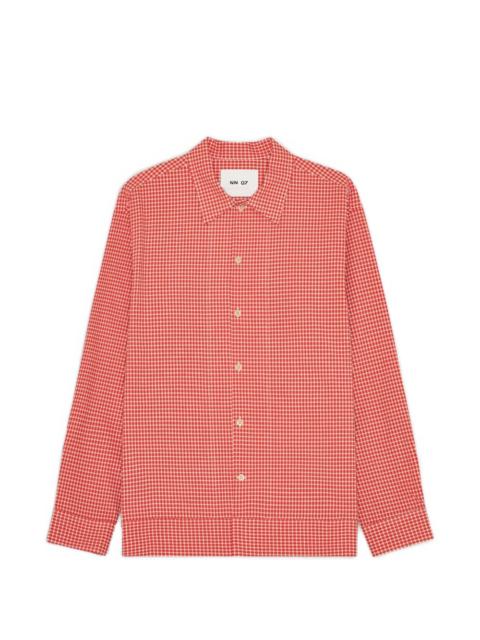 Reed gingham-check shirt jacket