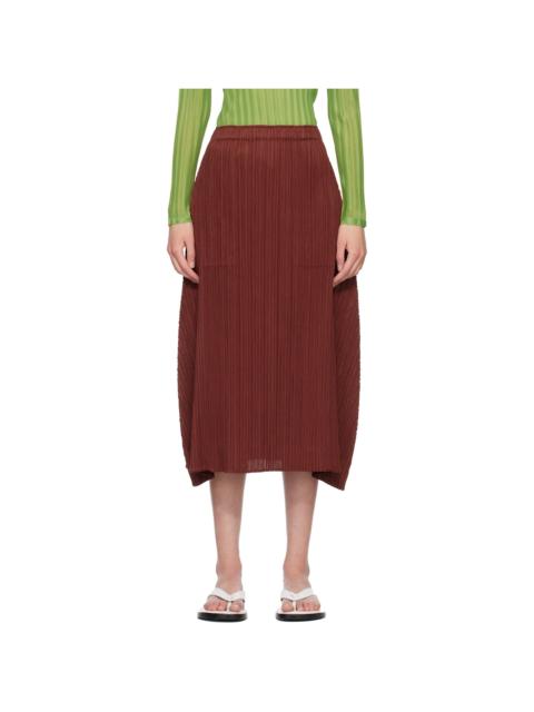 Burgundy Monthly Colors October Maxi Skirt