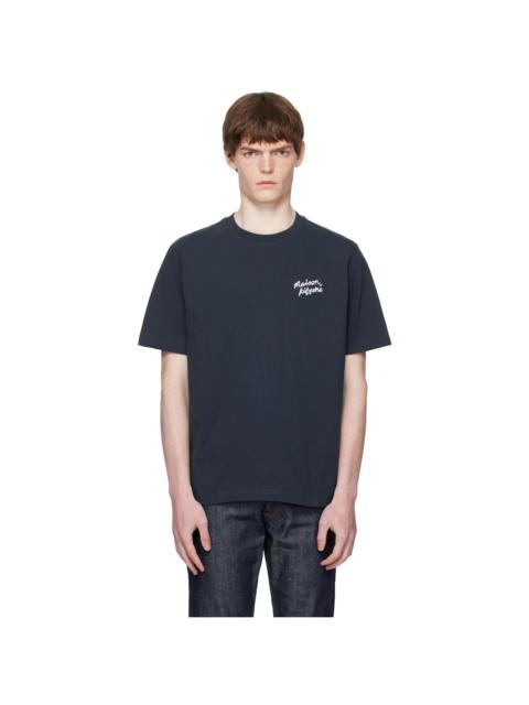 Black 'Maison Kitsune' Handwriting Comfort T-shirt