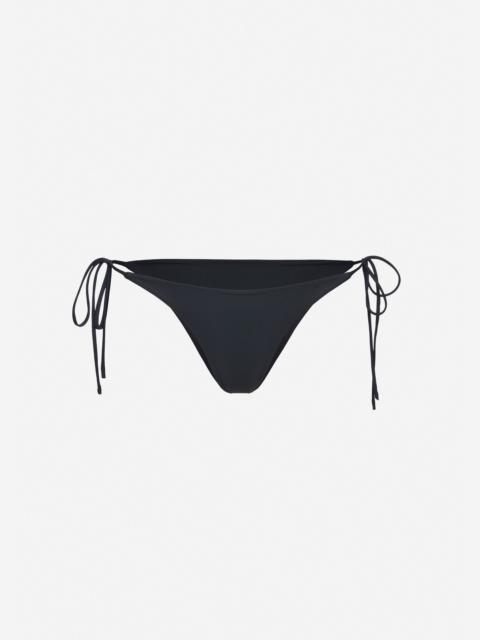 String tie swim bottom in grey