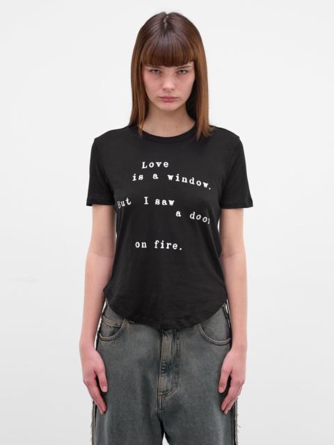 Black 'Love Is A Window' Tee