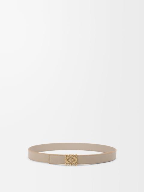 Reversible Anagram belt in supple grained calfskin