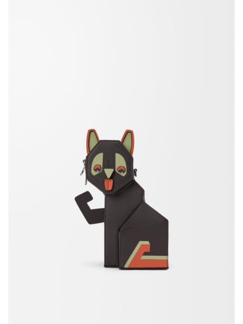 Futurist Cat clutch in classic calfskin