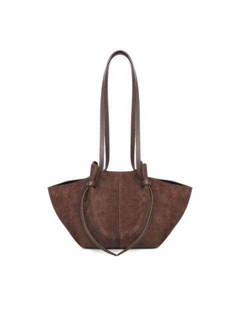 large Mochi suede knot shoulder bag