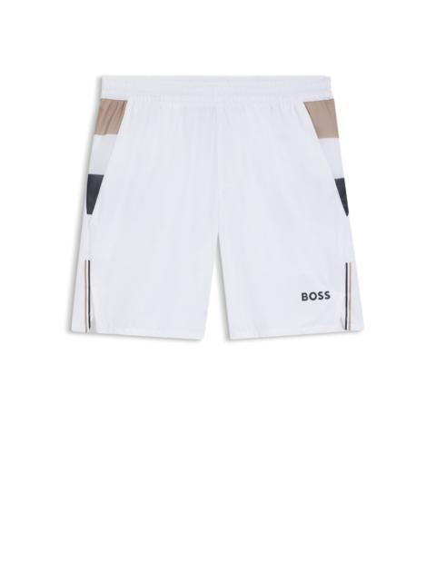ACTIVE TENNIS SHORTS IN STRETCH FABRIC WITH MOISTURE MANAGEMENT