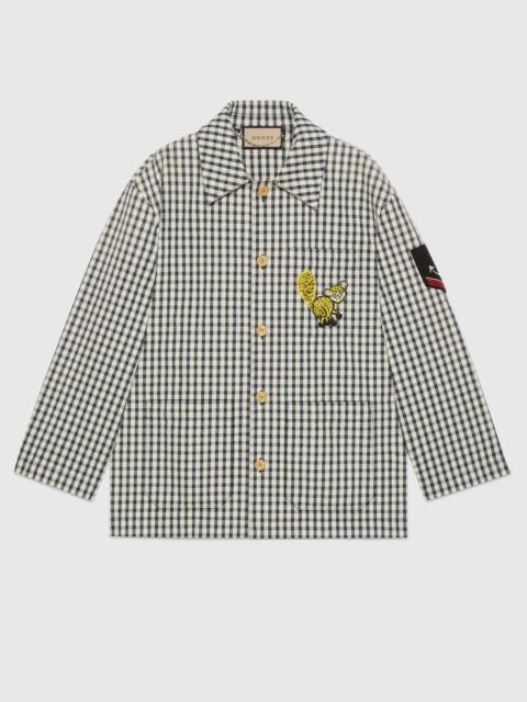 Freya Hartas patch cotton gingham jacket