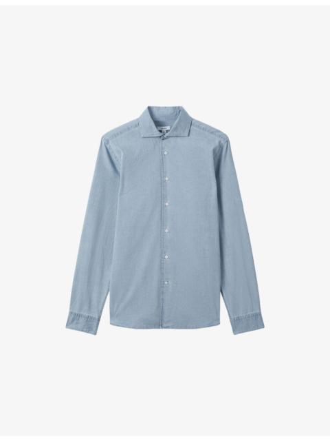 Draper Cutaway-Collar Regular-Fit Cotton Shirt