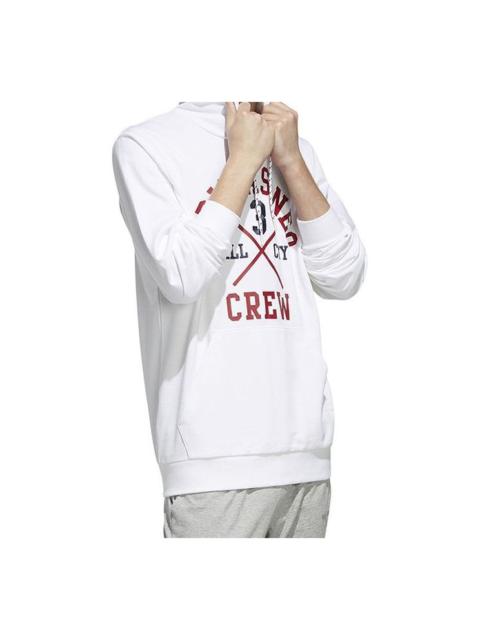 adidas neo M Fav Sv Hdy Printing Pullover White EI6283