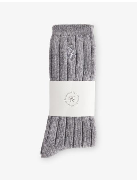 SRC Ribbed Stretch-Wool Blend Socks