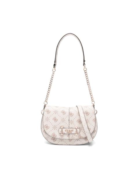 Carrie logo-plaque chain shoulder bag
