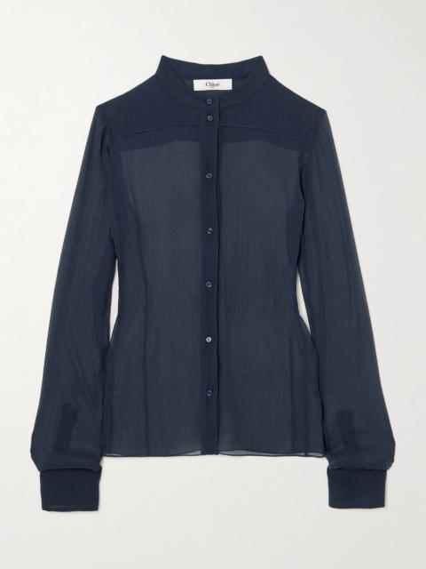 Silk-crepon Shirt