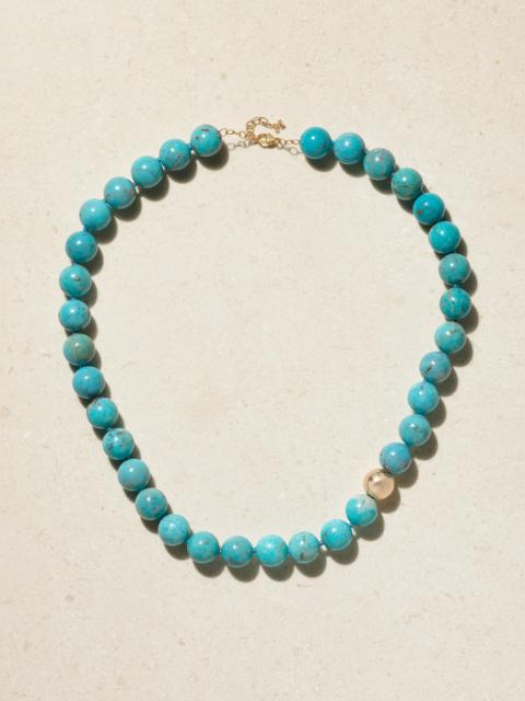 14-karat Gold Turquoise Necklace