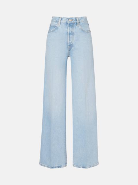 Collegiate wide-leg jeans