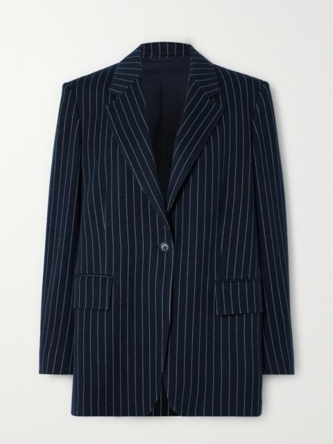 Aceri Pinstriped Cotton, Cashmere And Silk-blend Blazer