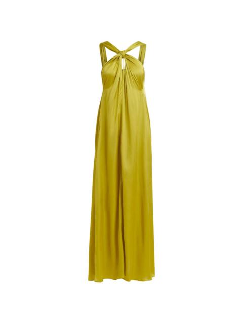 halterneck A-line dress