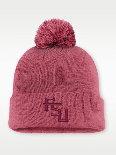 Florida State Primetime Campus Toned Men's Nike College Cuffed Pom Beanie