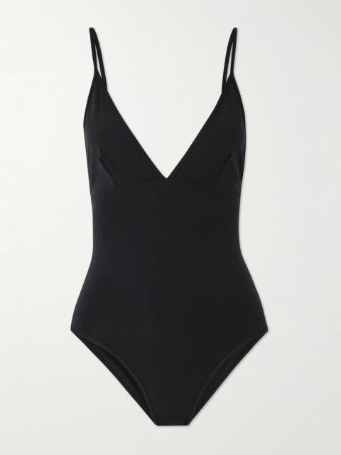 Open-back swimsuit Black