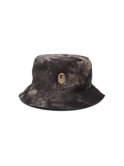 BAPE Tie Dye One Point Bucket Hat 'Black'